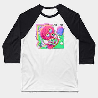 YBIF Disco Pinkly Variant Baseball T-Shirt